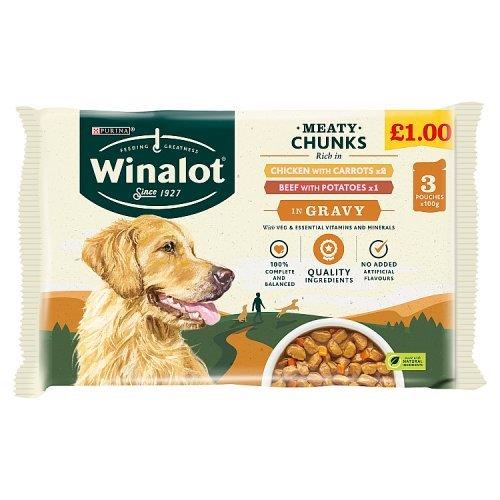 Winalot Pouch 3 Pk Mixed Variety £1 Pmp 300g