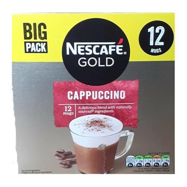 Nescafe Gold Cappuccino 12s 186g