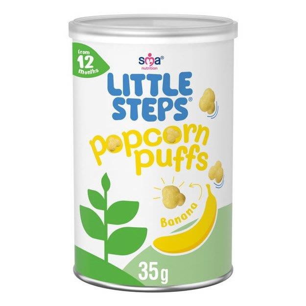 SMA Little Steps Popcorn Puffs Banana 35g