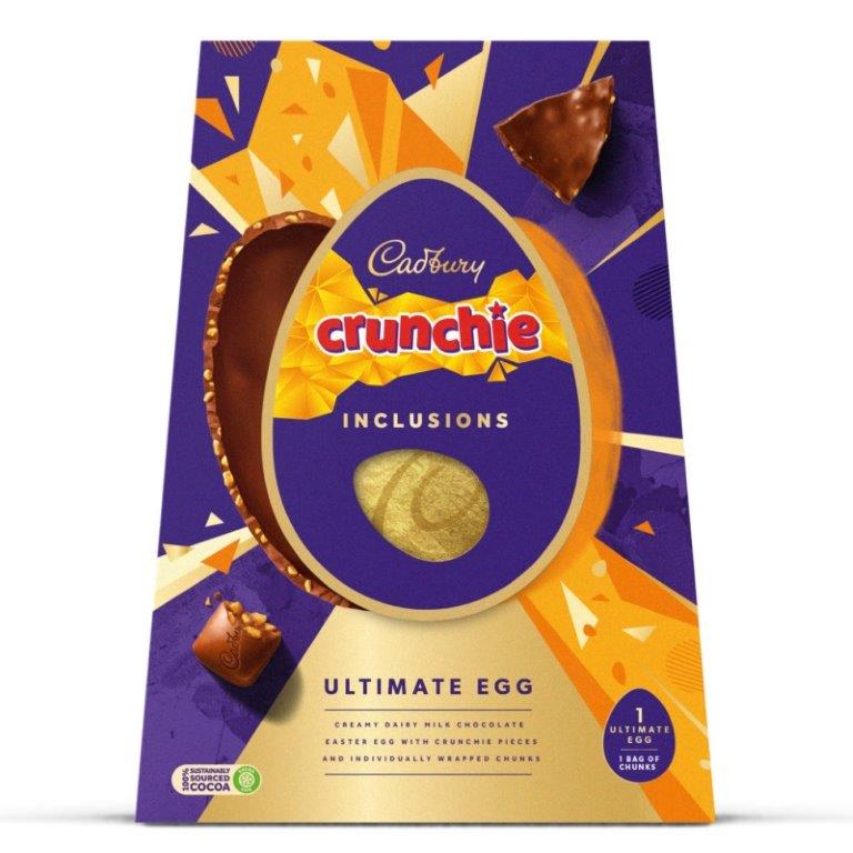 Cadbury Dairy Milk Crunchie Inc Ult Egg 396g