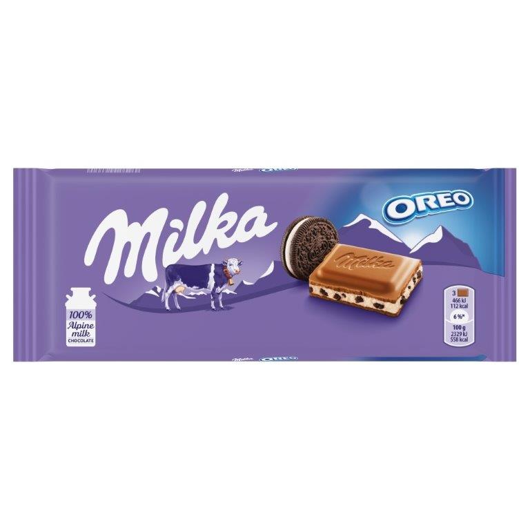 Milka With Oreo Cookies 100g