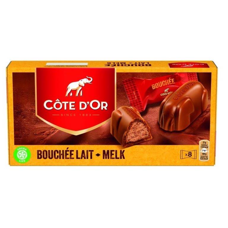 Cote D'Or Milk Chocolate Bouchee Filled With Praline 200g