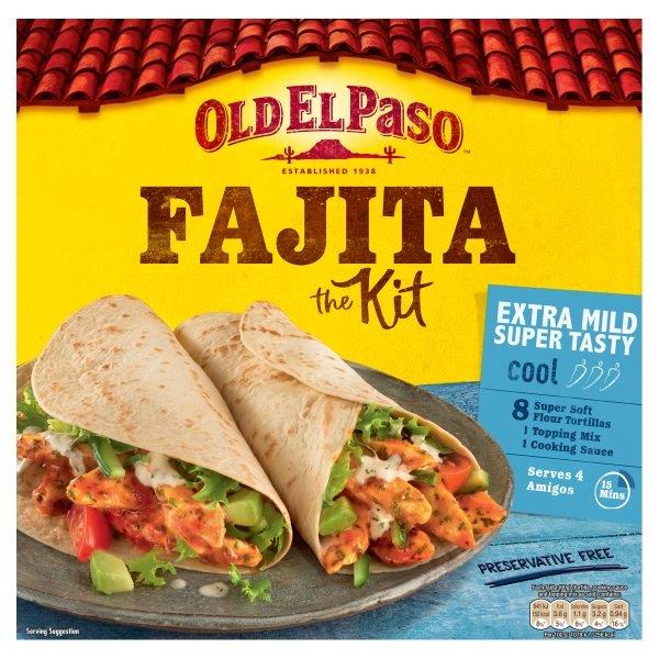 Old El Paso Extra Mild Fajita Dinner Kit 476g