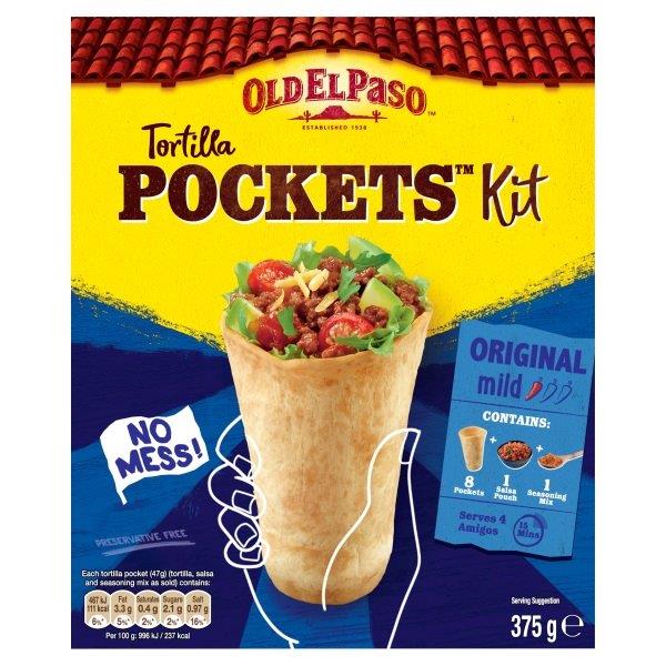 Old El Paso Tortilla Pocket Kit 375ml