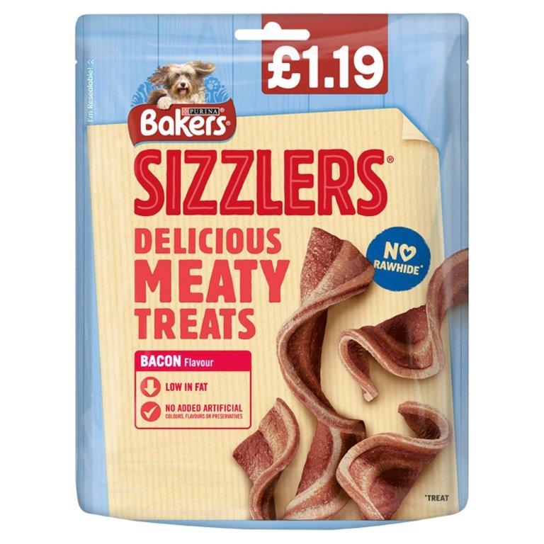 Bakers Dog Treats Bacon Sizzlers PM £1.19 90g