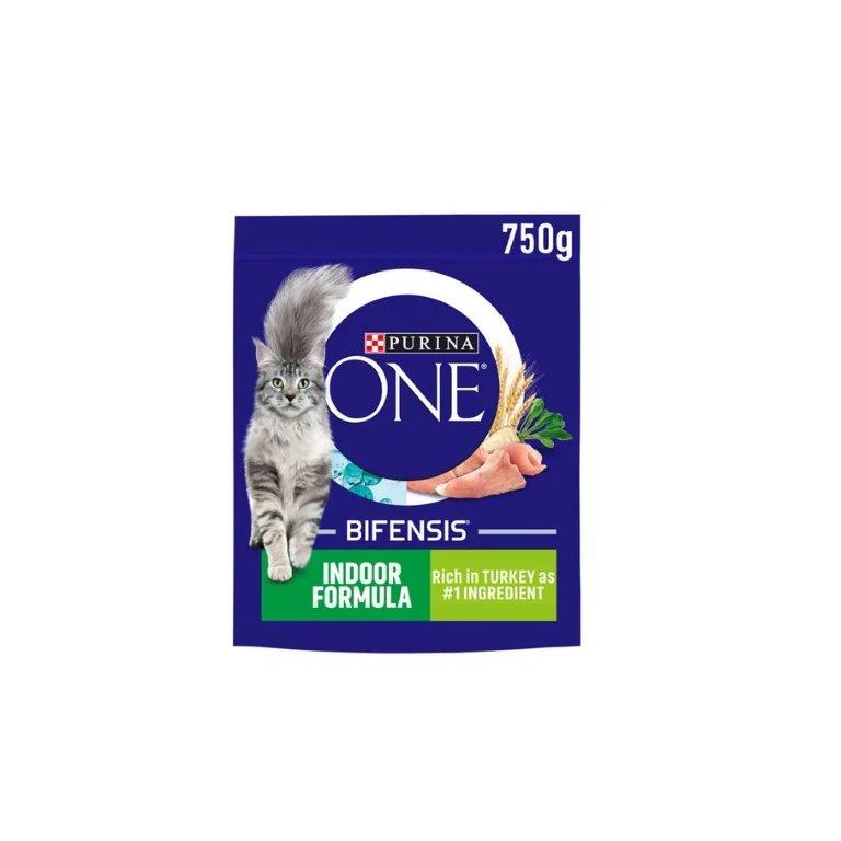 Purina ONE Indoor Turkey & Whole Grains Dry Cat Food 750g