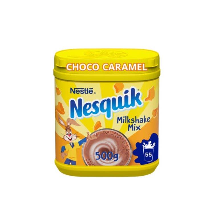 Nesquik Choco Caramel Milkshake Powder 500g