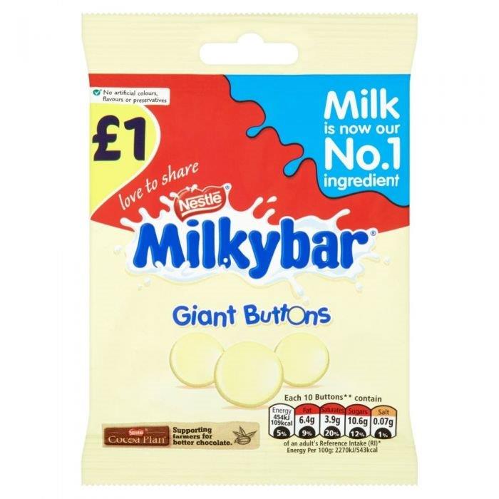 Milkybar Giant Buttons Bag PM £1.25 85g