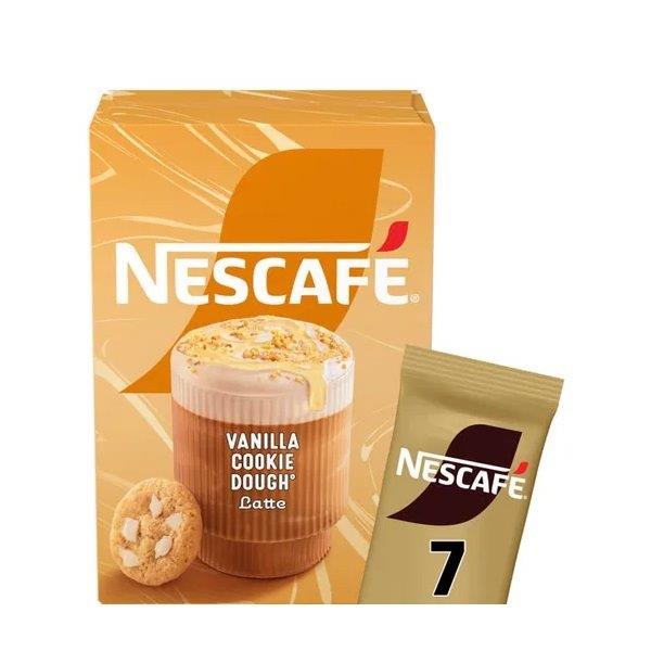 Nescafe Sachets Vanilla Cookie Dough Latte 7s (7 x 19.5g) 136g NEW