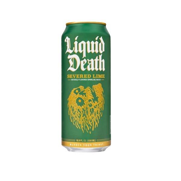 Liquid Death Sparkling Water Severed Lime 500ml