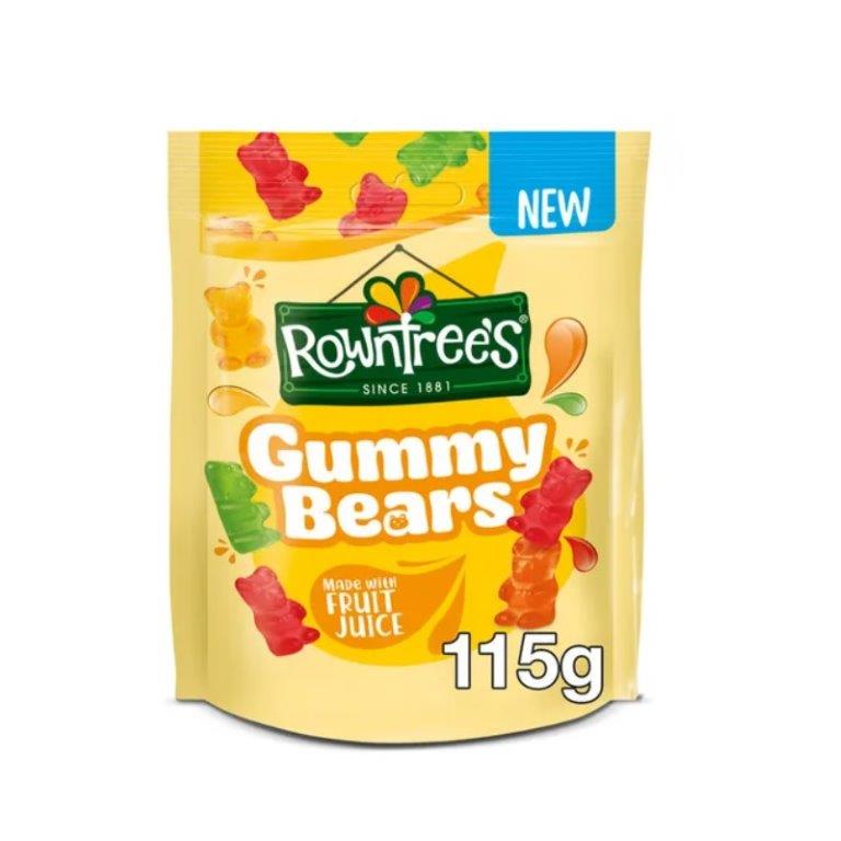 Rowntrees Gummy Bears Pouch 115g