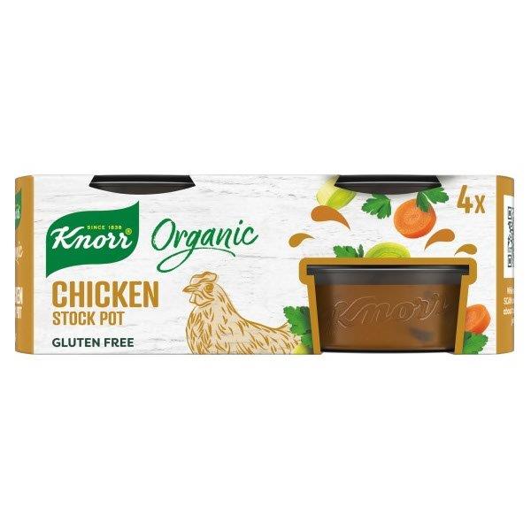 Knorr Organic Chicken Stock Pot 4s (4 x 26g) 104g