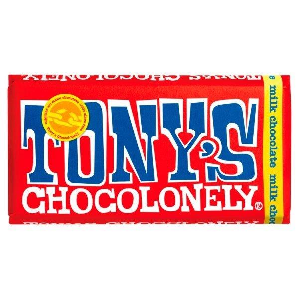 Tonys Chocolonely Milk Fairtrade 180g
