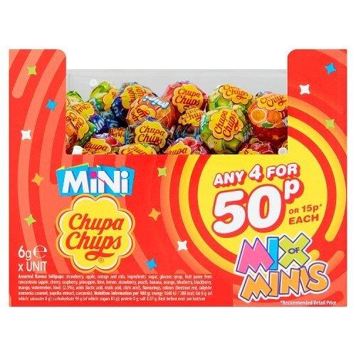 Chupa Chups Lollipops Mix Of Minis Any 4 6g