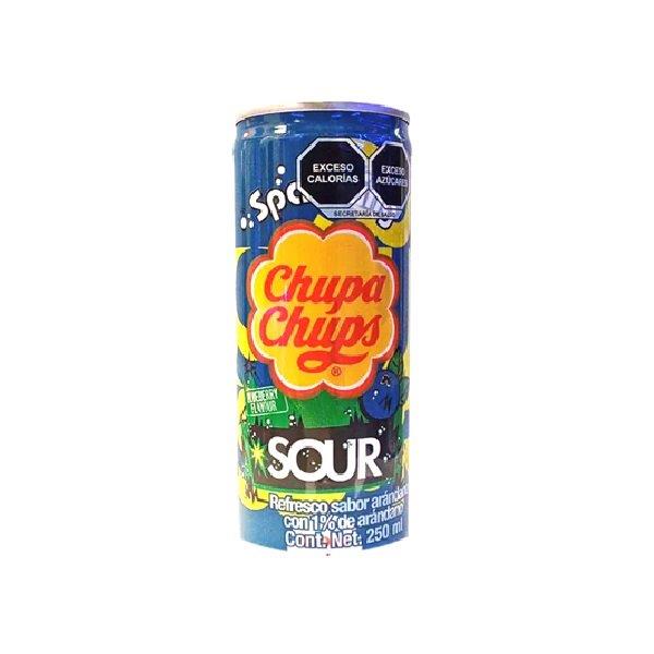 Chupa Chups Can Sour Blueberry 250ml NEW