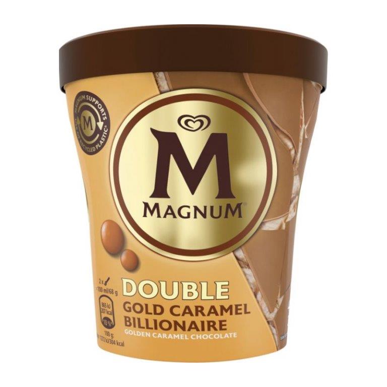 Magnum Double Gold Caramel Billionaire Tub 440ml
