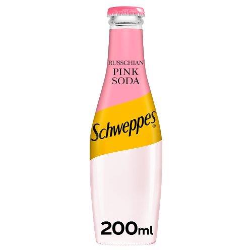 Schweppes Russchian Pink Soda Glass 200ml