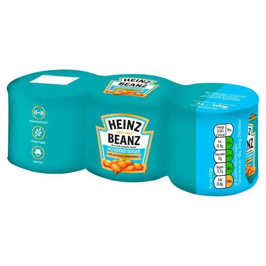Heinz Baked Beans Vegan NAS 3pk (3 x 200g)