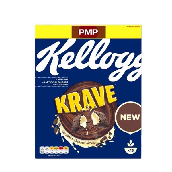 Kelloggs Krave Cookies & Cream 410g PM £3.29