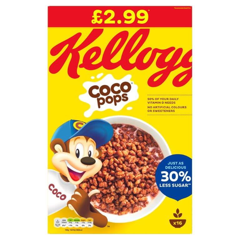 Kelloggs Coco Pops PM £3.29 480g