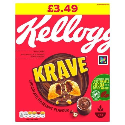 Kellogg's Krave Hazelnut 410g PM £3.29