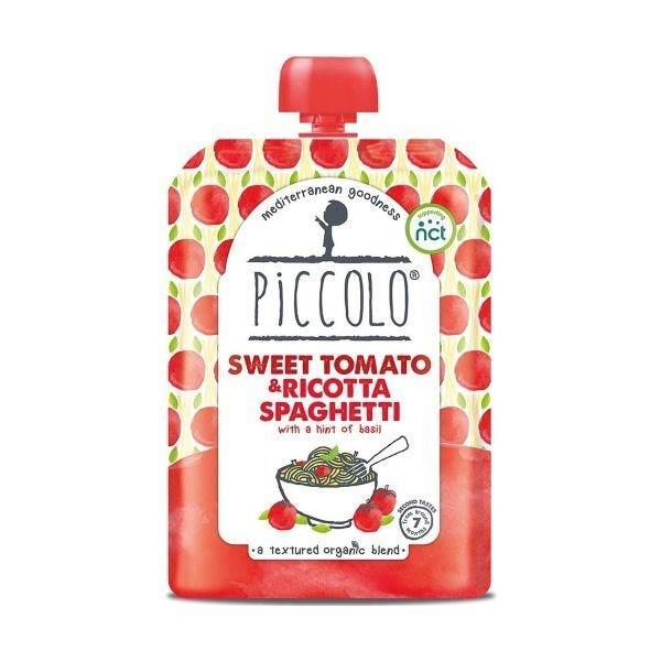 Piccolo (7+ Months) Sweet Tomato & Mozzarella Spaghetti Pouch 130g