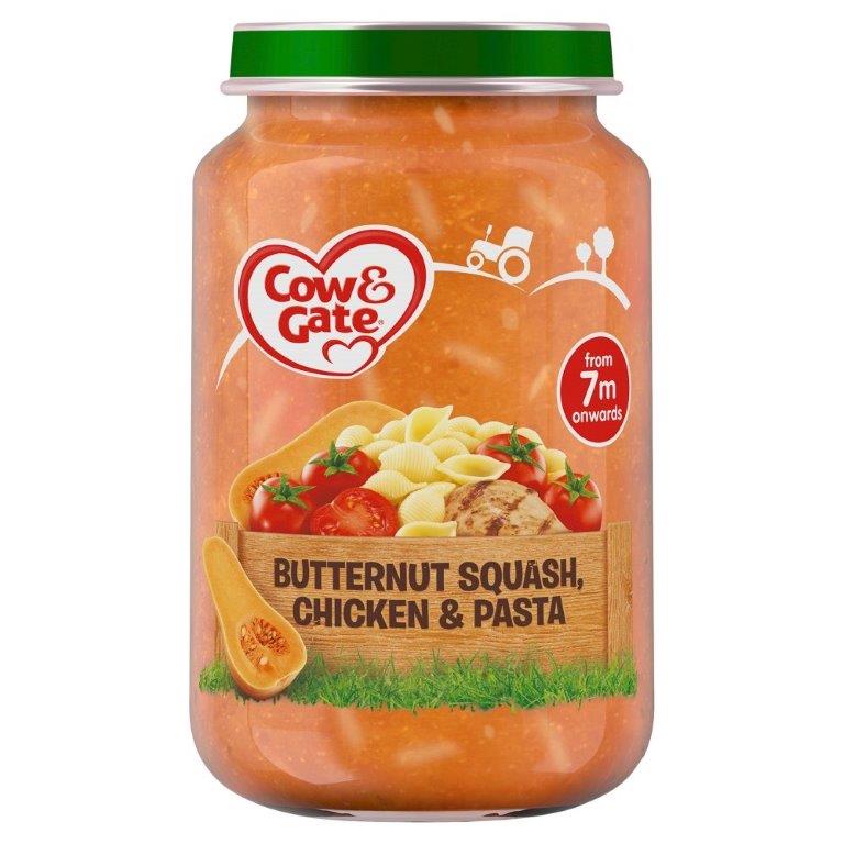 Cow & Gate (7+ Months) Butternut Squash, Chicken & Pasta Jar 200g