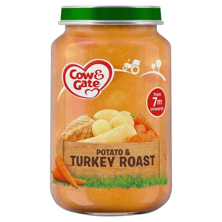 Cow & Gate (7+ Months) Potato & Turkey Roast Jar 200g