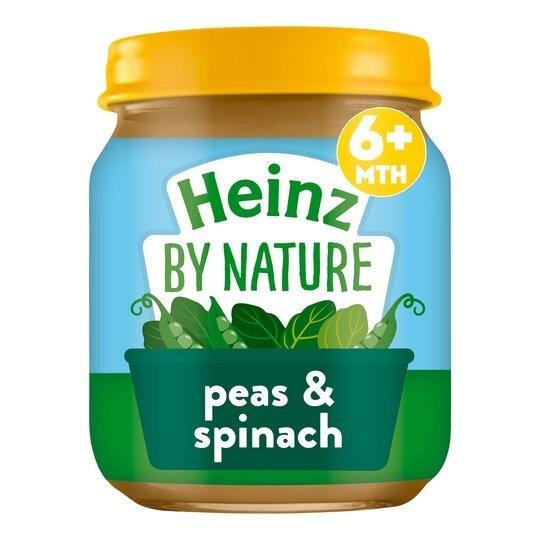 Heinz Jar 6m+ Peas & Spinach 120g