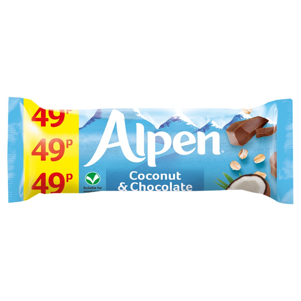 Alpen Bar Std Coconut and Chocolate 29g PM 49p