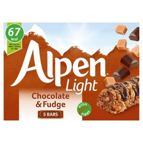Alpen Bar 5pk Light Chocolate & Fudge (5 x 19g)
