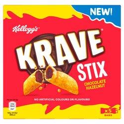 Kellogg's Krave Stix Choc Hazelnut 5pk (5 x 20.5g) NEW