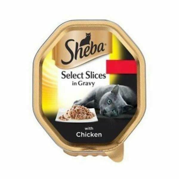 Sheba Select Slices Cat Tray Chicken In Gravy 85g PM 2 For £1.20 (Kosher)