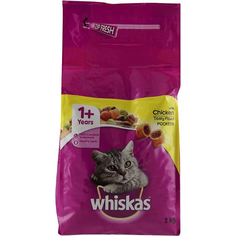 Whiskas 1+ Cat Complete Dry With Chicken 2kg