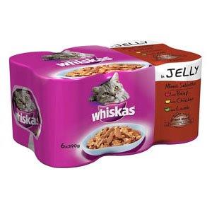 Whiskas 1+ Cat Tins Meaty Selection In Jelly 6pk (6 x 390g)