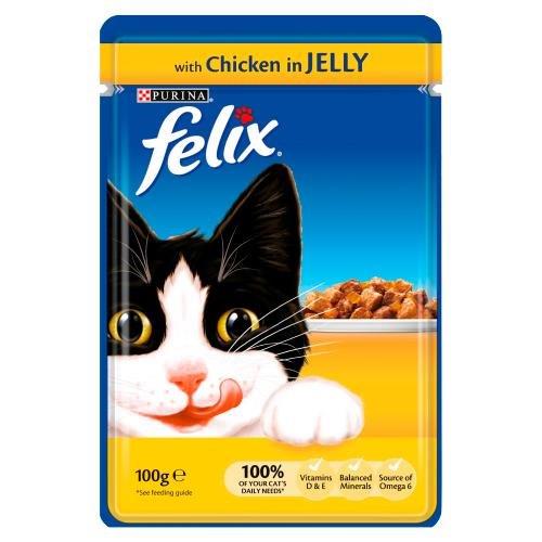 Felix Pouch Singles Chicken In Jelly 100g