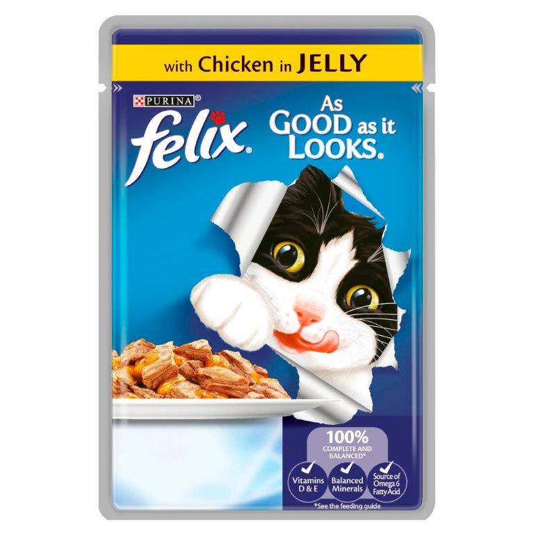 Felix AGAIL Singles Chicken In Jelly 100g