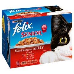 Felix Pouch Senior Mixed Selection In Jelly 12pk (12 x 100g)