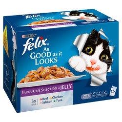Felix AGAIL Pouch Favourites Selection In Jelly 12pk (12 x 100g)