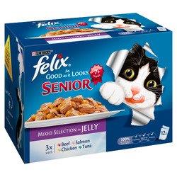 Felix AGAIL Pouch Senior Mixed Selection In Jelly 12pk (12 x 100g)