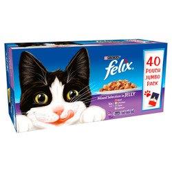 Felix Pouch Mixed Selction In Jelly 40pk (40 x 100g)