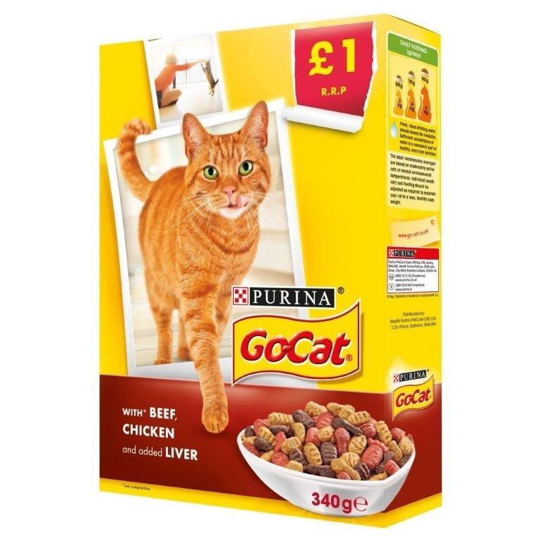 Go-Cat Beef&Chkn&Lvr £1 Pmp 340g