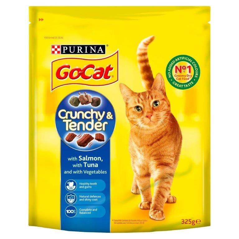 Go-Cat Cnchy&Tndr Smn&Tuna&Veg 325g