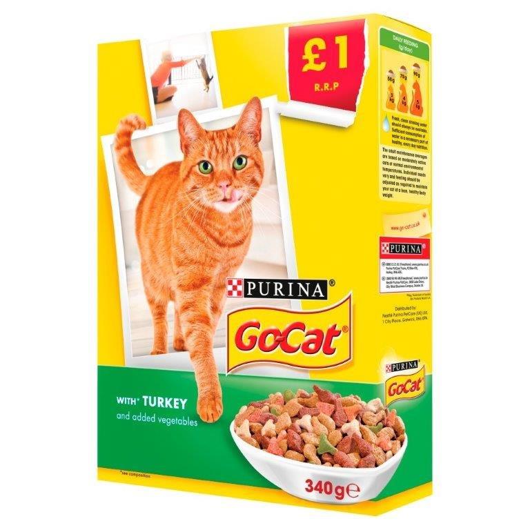 Go-Cat Turkeychknveg £1 Pmp 340g