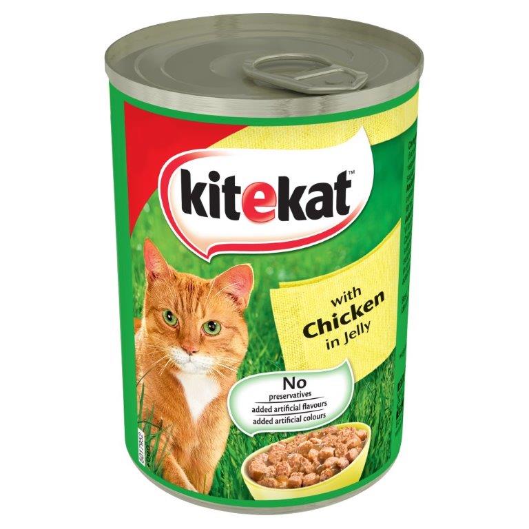 Kitekat Cat Tin with Chicken in Jelly 400g PM 65p