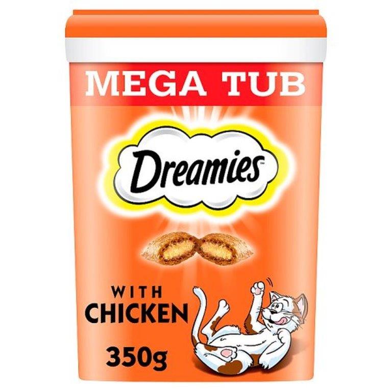 Dreamies Mega Tub With Chicken 350g