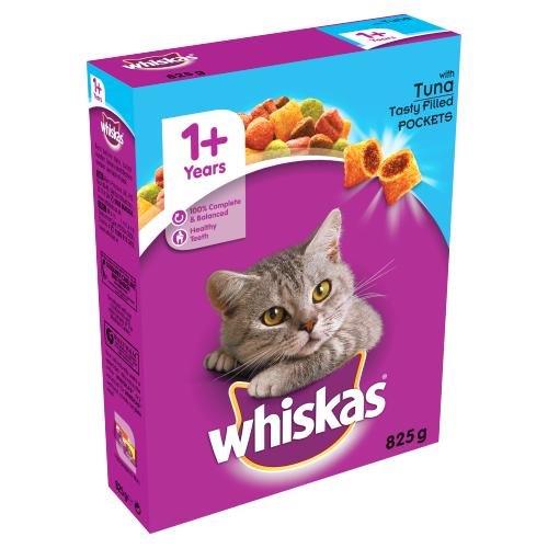Whiskas 1+ Cat Complete Dry With Tuna 825g