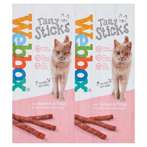 Webbox Cat Delight Sticks Salmon & Trout 25 x 6's (6 x 5g)