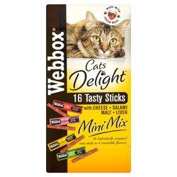 Webbox Cat Delight Mini Sticks Assorted 16's (16 x 2g)