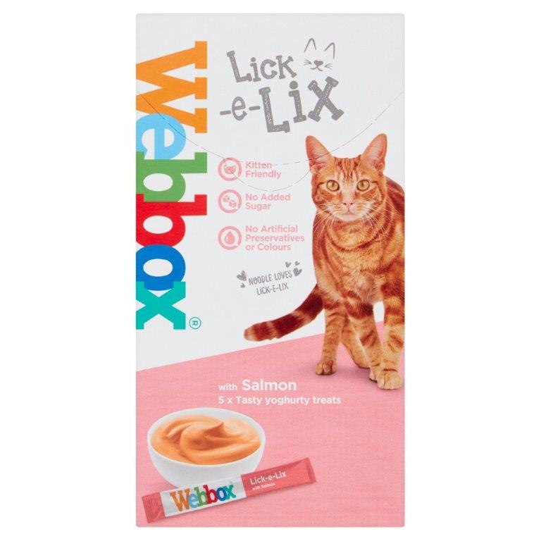 Webbox Cat Lick e Lix Yoghurt Salmon 5's (5 x 15g)